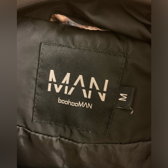 Boohoo MAN Cheetah Print Puffer Jacket - Picture 3 of 4